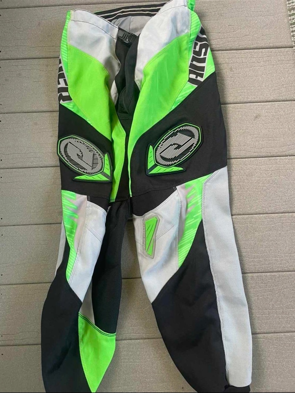 Green Black Gray MX Racing Pants